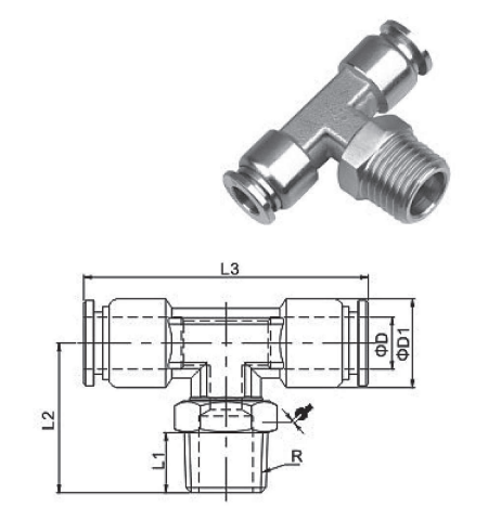 Stainless Steel Quick Push-In Fittings QX TC